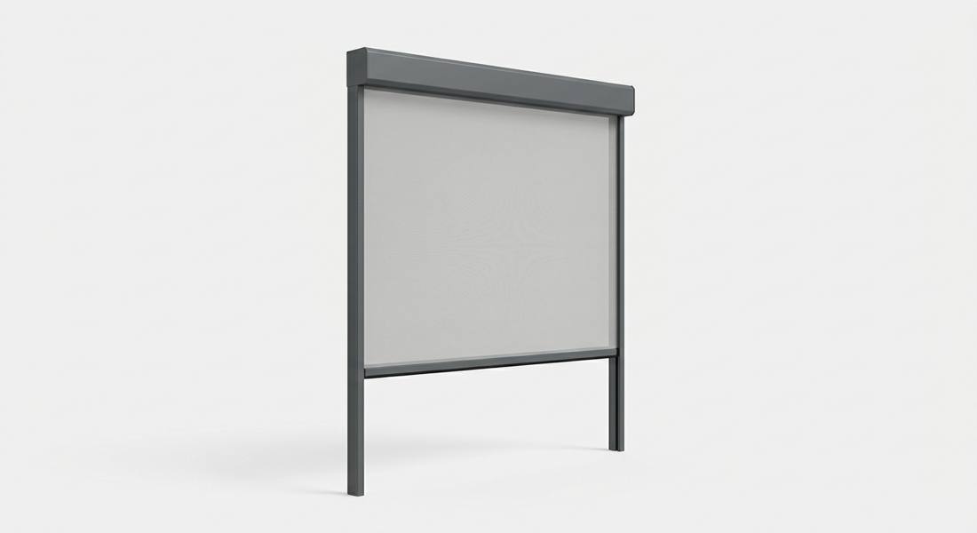 Zip-Screen Senkrechtmarkise Anthrazit